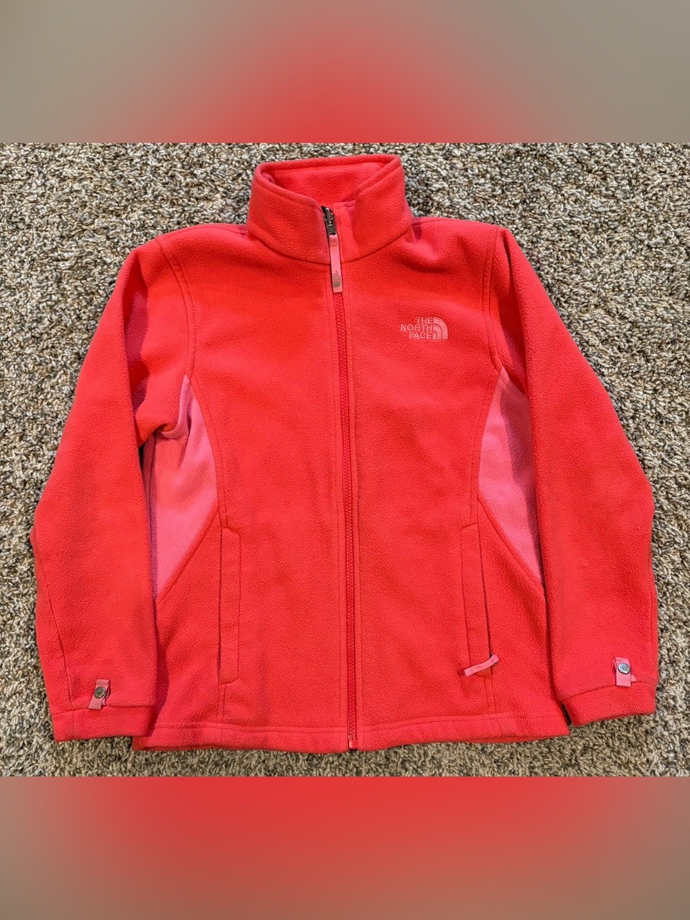 The North Face Girls Medium 10/12 Fleece Jacket Pink Light Jacket